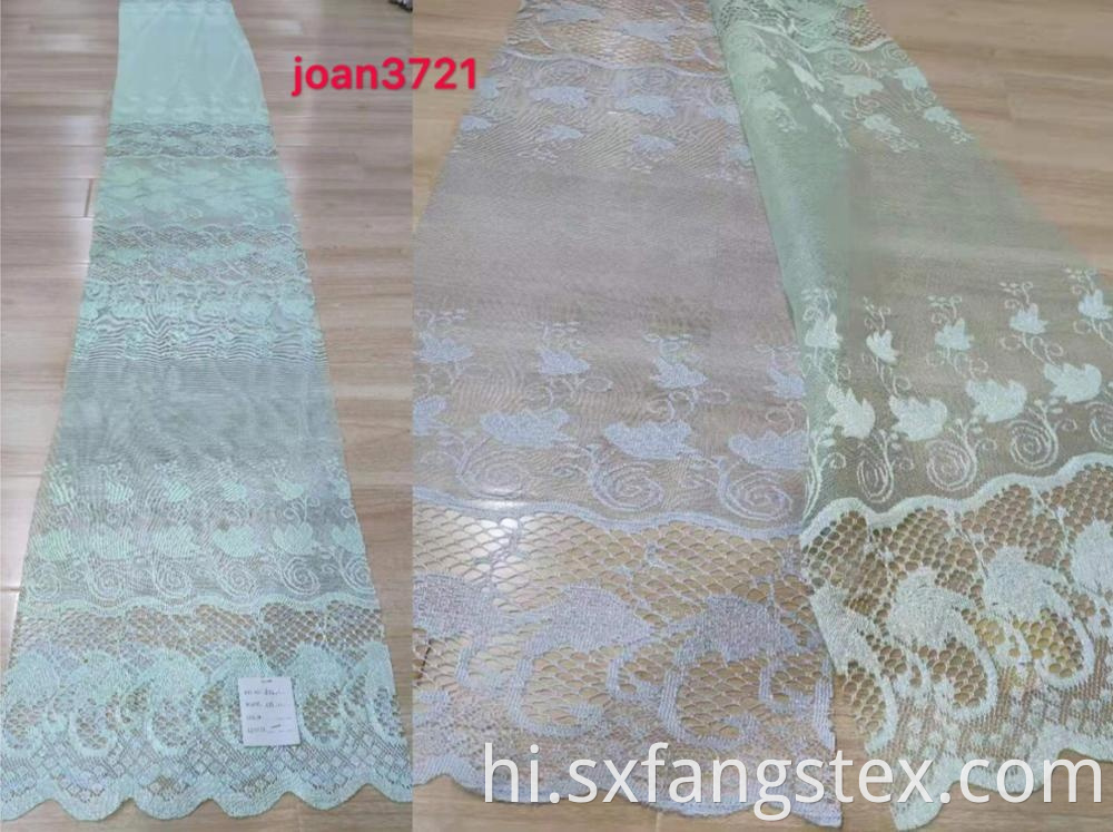 Shaoxing Cheap Lace Warp Mesh Knitting Curtain Fabric 3